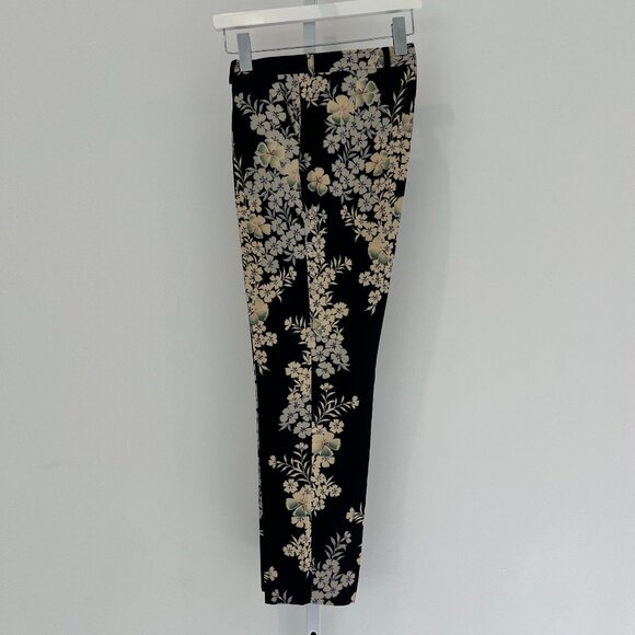 ETRO BLACK FLORAL VISCOSE PANTS SIZE IT 42 / US 8 NWOTS! - Picture 4 of 16